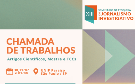 Aberta a chamada de trabalhos para o XIII Seminário de Pesquisa em Jornalismo