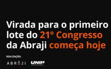 Virada para o primeiro lote do 21º Congresso da Abraji começa hoje