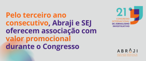 Pelo terceiro ano consecutivo, Abraji e SEJ oferecem associação com valor promocional durante o Congresso