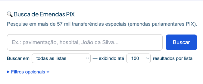 Nova ferramenta da Central das Emendas ajuda a investigar emendas Pix 
