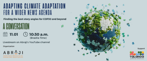 Abraji and the Talanoa Institute hold a new training session on climate adaptation reporting