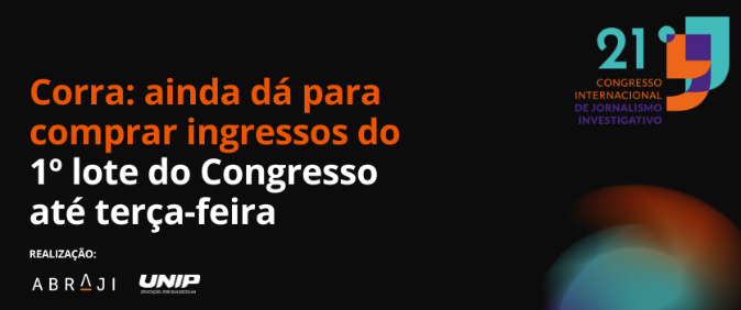 Corra: ainda dá para comprar ingressos do 1º lote do Congresso até terça-feira