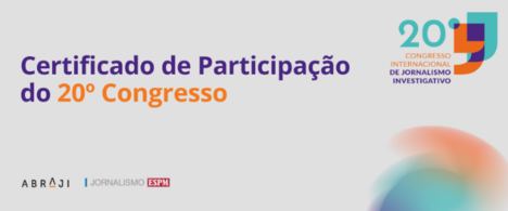 Certificados do Congresso estarão disponíveis a partir de 14 de agosto