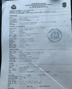 Boletim de Ocorrência - Bruno Motta e Alexandre Perassoli