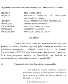 AÇÃO DIRETA DE INCONSTITUCIONALIDADE 7.688